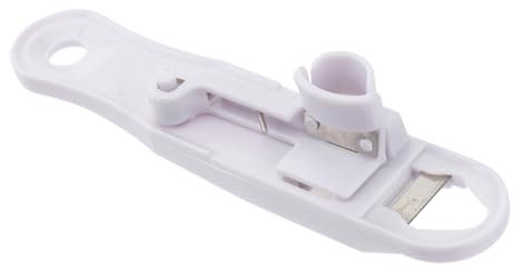 Mikinona Bohnschneider Aus Hochwertigem Kunststoff Kompakt Und Tragbar Mit Aufhängeloch Für Einfache Lagerung Bohnenschneidewerkzeug Für Küche Und Zuhause