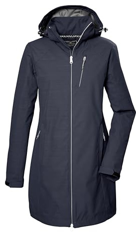 Killtec Damen Kos 57 Wmn Sftshll Prk Softshellparka/Softshelljacke mit abzippbarer Kapuze (1er Pack)