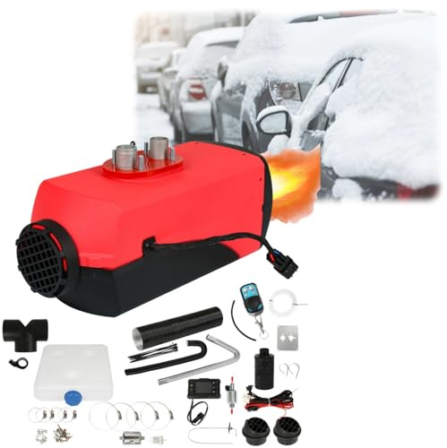 Fiqops Standheizung Diesel 8KW Dieselheizung 12V/24V DC Diesel Standheizung mit Fernbedienung & LCD Display Diesel Lufterhitzer für Auto Camping Wohnmobil