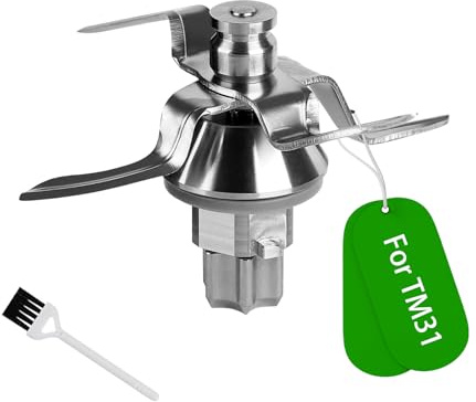 Gruppo Coltelli TM31 di Ricambio per Vorwerk Thermomix TM31,Lame in Acciaio fuso di precisione con anello di tenuta,Tm31 Lame