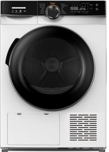 HEINNER HHPD-M8K3A++ – Wärmepumpentrockner 8 kg, Energieeffizienzklasse D, LED-Display, Sensor-Trocknung, 15 Programme, Weiß, 5 Jahre Garantie