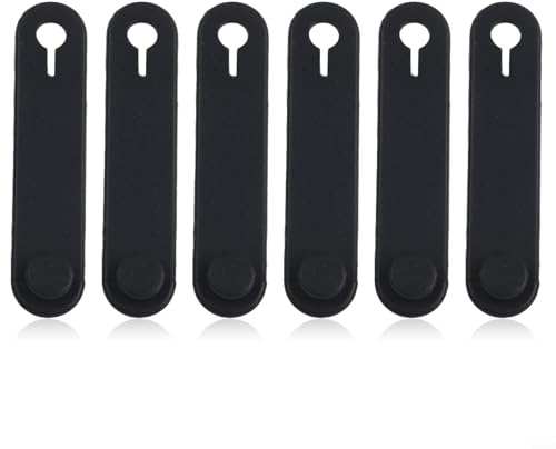 Correas de goma para marco, paquete de 6 unidades, 64 mm, cable elástico negro para arnés de ajuste, cableado seguro, bandas resistentes para motocicleta, antiendurecimiento