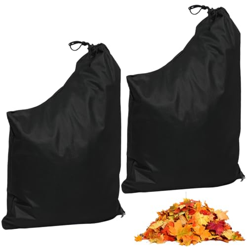 2 Pièces Sac pour Aspirateur Souffleur 60 X 44 cm, Réglable Sac pour Souffleur de Feuilles, Imperméable Universel Sac Souffleur Aspirateur de Feuilles pour Feuilles Jardin Pelouse Patio Cour