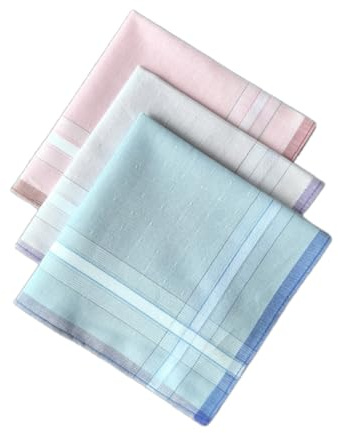 Ksikdeg näsduk rutig näsduk 43 x 43 cm stor bandana högabsorberande fickhandduk svettabsorberande näsduk storpack, D, one size