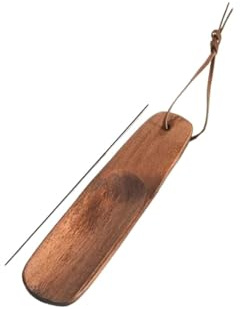 NDSJAIE Skohorn 1 st skohorn i massivt trä 15-31 cm skohorn lätt att använda för hemmet, 15,5 cm träfärg, Taglia unica