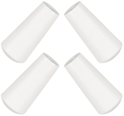 jojofuny Tiradores de Cordón para Persianas 4pcs en Madera Blanco, Resistentes a la Deformación, de Estilo Minimalista y Funcionales para Cortinas y Ventanas