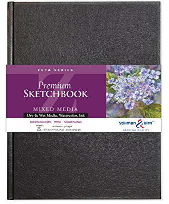 Stillman & Birn: Zeta-Sketchbook 8,25 x 11,75 in (A4) Hardcover 270gsm - natürliche weiß glatt