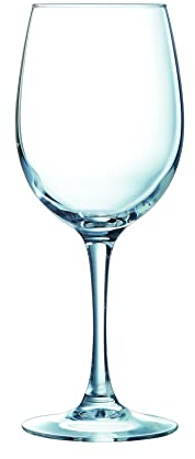 Arcoroc Set da 6 Pezzi Calice Vina Forma Tulipano Cabernet Vino Bianco Rosso Vetro 36cl