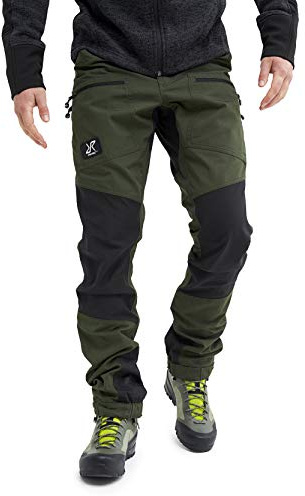RevolutionRace Nordwand PRO Pants, Pantaloni da Uomo, durevoli per Trekking e Altre attività all'Aria Aperta, Forest Green, S