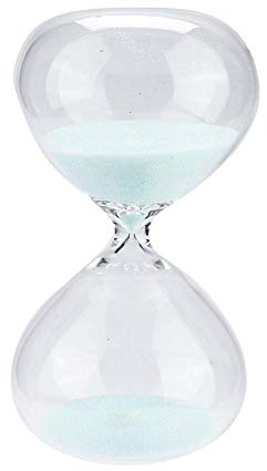Temporizador de Reloj de Arena, BuyWeek 15 Minutos Temporizador de Arena de Escritorio en Forma de Cilindro para decoración del hogar Regalo de cumpleaños