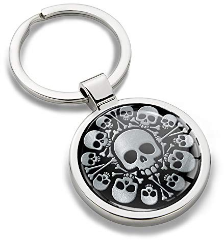 Biomar Labs Stainless Steel Metal Keychains With Multiple Unique Designs Durable Premium Accessory Car House Keys Backpack Gift Travel Souvenir Elegant