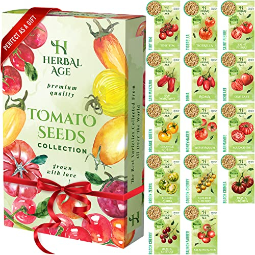 Garden Gifts, Grow Your Own Kits Tomatoes Seeds – 14 Unusual Tomato Varieties, 480+ Perfect Seeds – Gardening Gifts for Women, Unusual Gifts for Men – Allotment Gifts & Garden Accessories