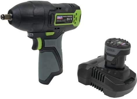 Sealey Kit de llave de impacto inalámbrica de 10.8 V 2Ah SV10.8 Series 3/8 pulgadas Sq Drive CP108VCIW