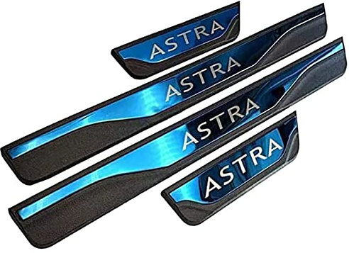 4 Stück Auto Edelstahl Türschweller Protector Für Op-el Vauxhall Astra 2010-2022, Einstiegsleisten Schutzleiste AntiKratz Schwelle Abdeckung Auto Styling Zubehör