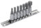 DAKCOS Hex Bit Socket Set 1/4 Drive 7 Pieces Allen Key Socket Set Metric 4mm - 12mm S2 Alloy Steel Bit and CR-V Drive Socket