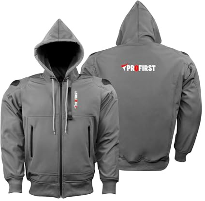 Inflori Motorbike Motorcycle Hoodie Protective Clothing Softshell Hoodie Jacket For Riders CE Armored With Extra Shell Protection At Shoulders
