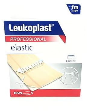 Leukoplast elastic – Cerotti non sterili- Elastici e delicate sulla pelle – Ideali per dita, gomiti, ginocchia e polsi – 8cm x 1m, 1 pezzo, Color carne​