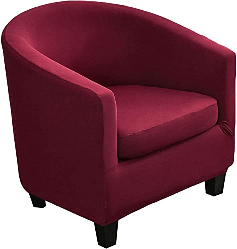 Sesselhusse Sesselbezug 2-teiliger Sesselschoner Sesselüberwurf Jacquard Elastisch Stretch Sofahusse Husse für Clubsessel Loungesessel Cocktailsessel mit Kissenbezug für Tullsta (Color : #90)
