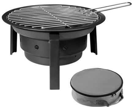 Outdoor Holzkohlegrills, Tragbarer Abnehmbarer Camping Barbecue Grill für Picknick BBQ,Mini Faltgrill ,Spontane Grillabenteuer,rund um den Herd zum Kochen von Teegrill