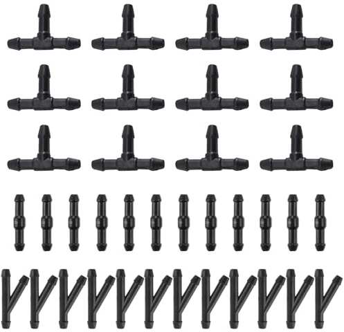 36 pièces de raccord de tuyau pour liquide lave-glace de voiture, tuyau de balai de pare-brise, raccord de tuyau pour liquide lave-glace de voiture, raccord de tuyau en forme de T/Y, adapté pour