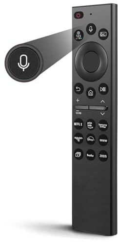 FOXRMT Telecomando vocale universale per Samsung Smart TV, nuovo ricambio aggiornato Samsung Voice TV Telecomando compatibile con Samsung Crystal Curved Frame UHD Neo TV con 9 pulsanti di scelta