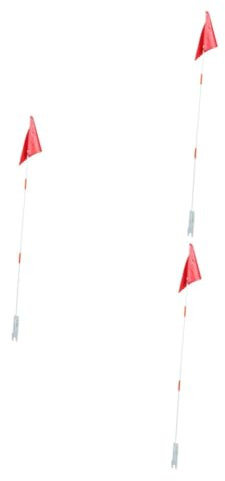 Supvox 3stücke Flag Mit -flaggenmast Reflektierende Sicherheitsflagge Für Kinderfahrräder Installieren Hohe Sichtbarkeit Für Fahrräder Und Scooter