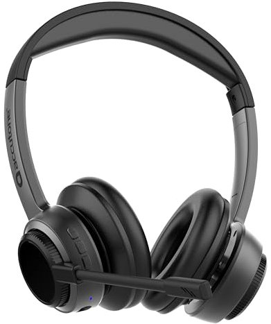 Accutone Sonar 210 Stereo Wireless Headset - Bluetooth Headset with NC Mic, Long-Enduring Battery for PC/Mac & Cell Phones. Works with MS Teams/Skype/Zoom