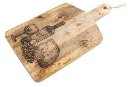 Marco Paul Petite planche à découper en bois de manguier sur pieds - Ustensiles de cuisine, comptoir de cuisine pour viande, légumes et fromage (image 2)