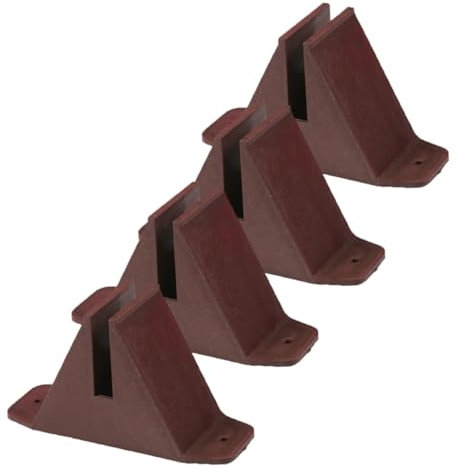 CANIGHT 4piezas Base De Plástico para Soporte De Valla De Jardín Estabilidad y Durabilidad para Cercas De Patio Fácil Instalación