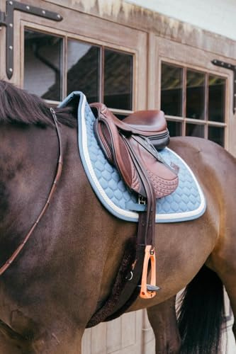 Kentucky Horsewear - Satteldecke mit geflochtener Kordel - Schabracke - Springen - hellblau