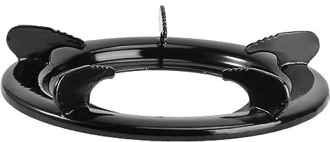 Didiseaon Support De Cuisinière à Gaz En Fer Antidérapant, Rond 2-5 Pieds, Support Stable Pour Casseroles Et Woks, Accessoire La Cuisine Pour Gaz Naturel, Compact Et Solide
