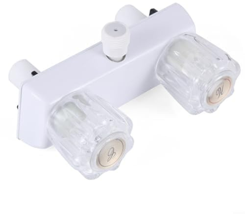 Emiif Robinet de douche pour camping-car avec inverseur à double bouton 16 x 5 x 11 cm ABS