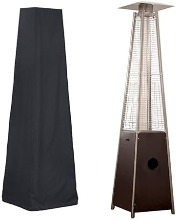 Funda para Calentador de Patio de Pirámide, Impermeable Tela Oxford 210D Funda Protectora para Calentador de Exterior, Resistente al Viento y Polvo, Cubierta para Estufa de Terraza Exterior