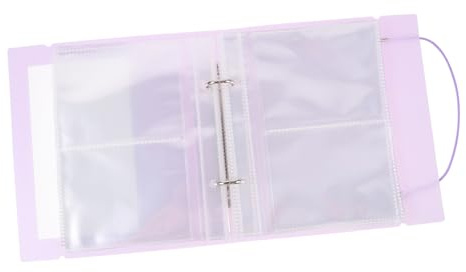 SUPVOX Raccoglitore Per Carte Collezionabili in Portafoto Trasparente Tasche Multiple Per Foto Cartoline e Biglietti Album Fotografico Piccolo Per Conservare in Sicuro e Organizzato