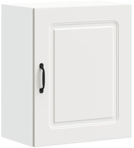 Tomostar Meuble Haut de Cuisine, Armoire Suspendue Cuisine Armoire Murale Kalmar Blanc Bois d'ingénierie 50 x 31 x 60 cm
