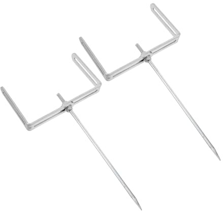 NUOBESTY 2pcs Adjustable Downspout Bracket Iron Frame for Drainage Pipe Support Garden Lawn Use Easy Installation