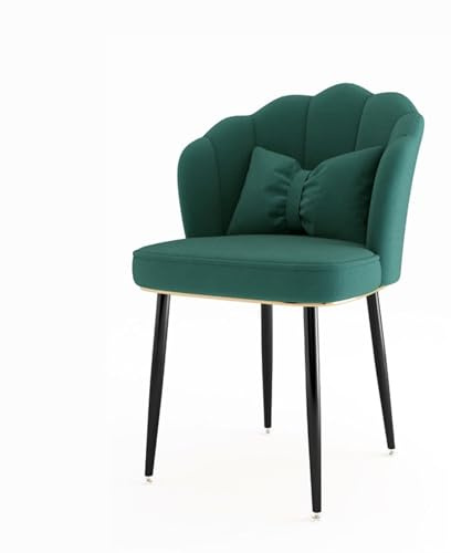 Badkarsstol med böjd hög rygg vadderat säte, armstödsfri design för sovrum och smink, snyggt sidobord för vardagsrum