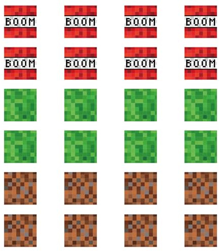 48pcs Décoration de Cupcake Thème Pixel, Carrées Comestibles de 3,8x3,8cm Prédécoupées Thème Jeux Vidéo Idéales pour Les Fêtes d'Anniversaire Des Adultes Des Enfants
