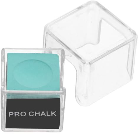 Mipcase Craie Verte pour Queue de Billard Professionnelle Étui Acrylique Poudre Antidérapante pour Embouts de Queues de Billard Compatibles Snooker et Américain Accessoire Entretien