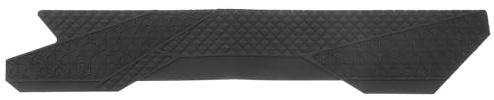 IMIKEYA Protector de cadena de bicicleta, calcomanía de silicona para soporte de cadena, fácil instalación y protección integral, adecuado para bicicletas de montaña, color negro