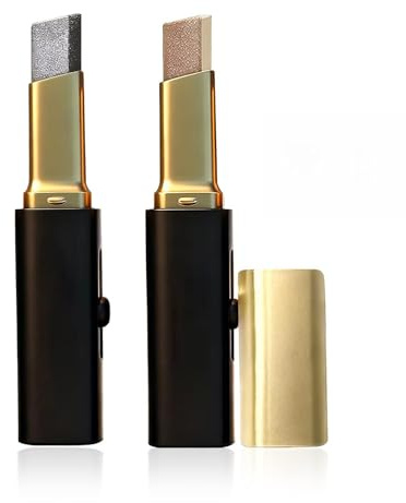 Radiella Set di 2 Matite Ombretto Bicolore, Scorrimento Leggero Glitter Ombretto Stick, Matita Resistente all'Acqua, Finitura Scintillante, Gradiente per Trucco Occhi (#03)