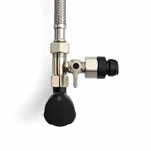 Neues Wasser Group Adaptador de Válvula de Cierre - Herramienta de Conexión de Agua Para Manguera En Forma de T, 3/8 Macho X 8 Mm X 3/8 Ut, Rosca Exterior Para Grifo Con Filtro de Agua