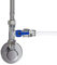 Válvula de cierre con adaptador en T de 3/8 pulgadas x 3/8 pulgadas para la conexión de filtro de agua, ósmosis inversa, frigoríficos, cafetera (3/8 pulgadas x 8mm x 3/8 pulgadas macho)