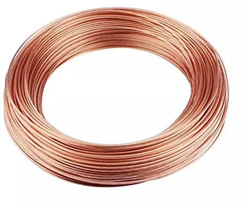 ZOENAE 1 Stück 99,9% Reiner Kupfer-Kupferdraht, Durchmesser 3 mm, Länge 5 m, verwendet for Motortransformator-Wickeldraht