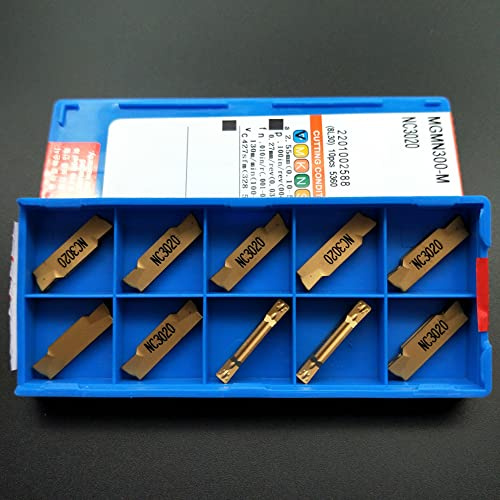 SPORTARC MGMN300-M NC3020 3.0mm CNC Tornio Utensile da taglio Scanalatura Carburo Inserto, Per MGEHR