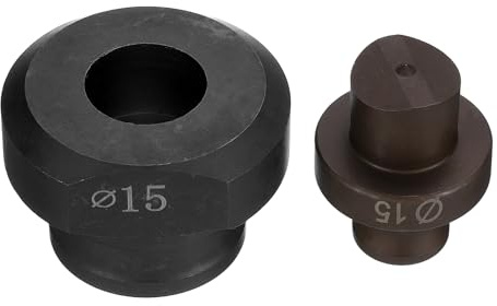 QUARKZMAN Troqueladora Hidráulica para Perforar Agujeros de 15mm de Precisión - Kit de Perforación Eléctrica Hidráulica para Máquina Perforadora MHP-20 JP-20, Borgoña y Negro