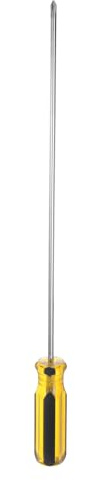 QUARKZMAN Tournevis Long 15,5 à Tête Cruciforme Magnétique avec Embout Magnétique Prolongé Phillips et Poignée Ergonomique en Pvc pour L'Amélioration de la Maison et L'Entretien Automobile