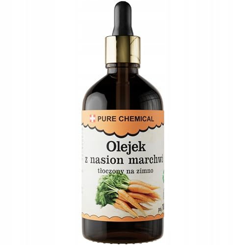CHOSA Karottensamenöl Bio Kaltgepresst Unraffiniert 100 ml | 100% Reines Karottenöl Gesicht, Körper und Haare, Sonnenöl Sonnenschutz und Bräune, Reich an Antioxidantien