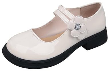 Mary Jane Shoes Women | Low Heel Shoes Casual Shoes Patent Leather Shoes Buckle Low Block Heel Pumps Mary Janes Dressy Casual Cute Memory Foam Vintage Studded Flower Vacation Going Out Shoe