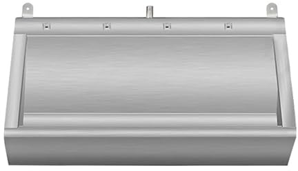 Stainless Steel Wall Mounted Men's Urinal Trough with Drain Pipe Splash Proof Sensor for Schools Bars and Public Places